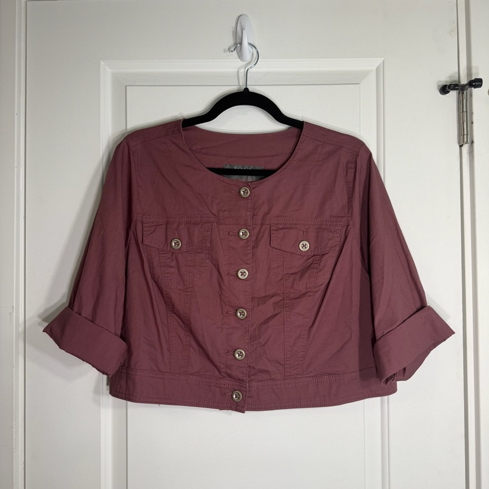 NWT Torrid Mauve Cropped Jacket